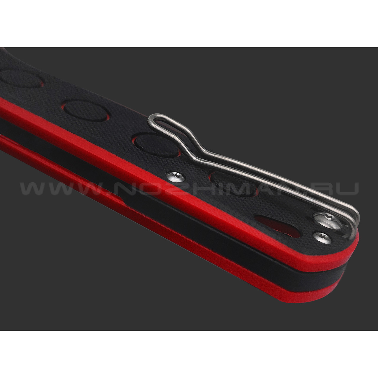 Нож QSP Swordfish QS149-A1 сталь 14C28N стоунвош, рукоять G10 black & red