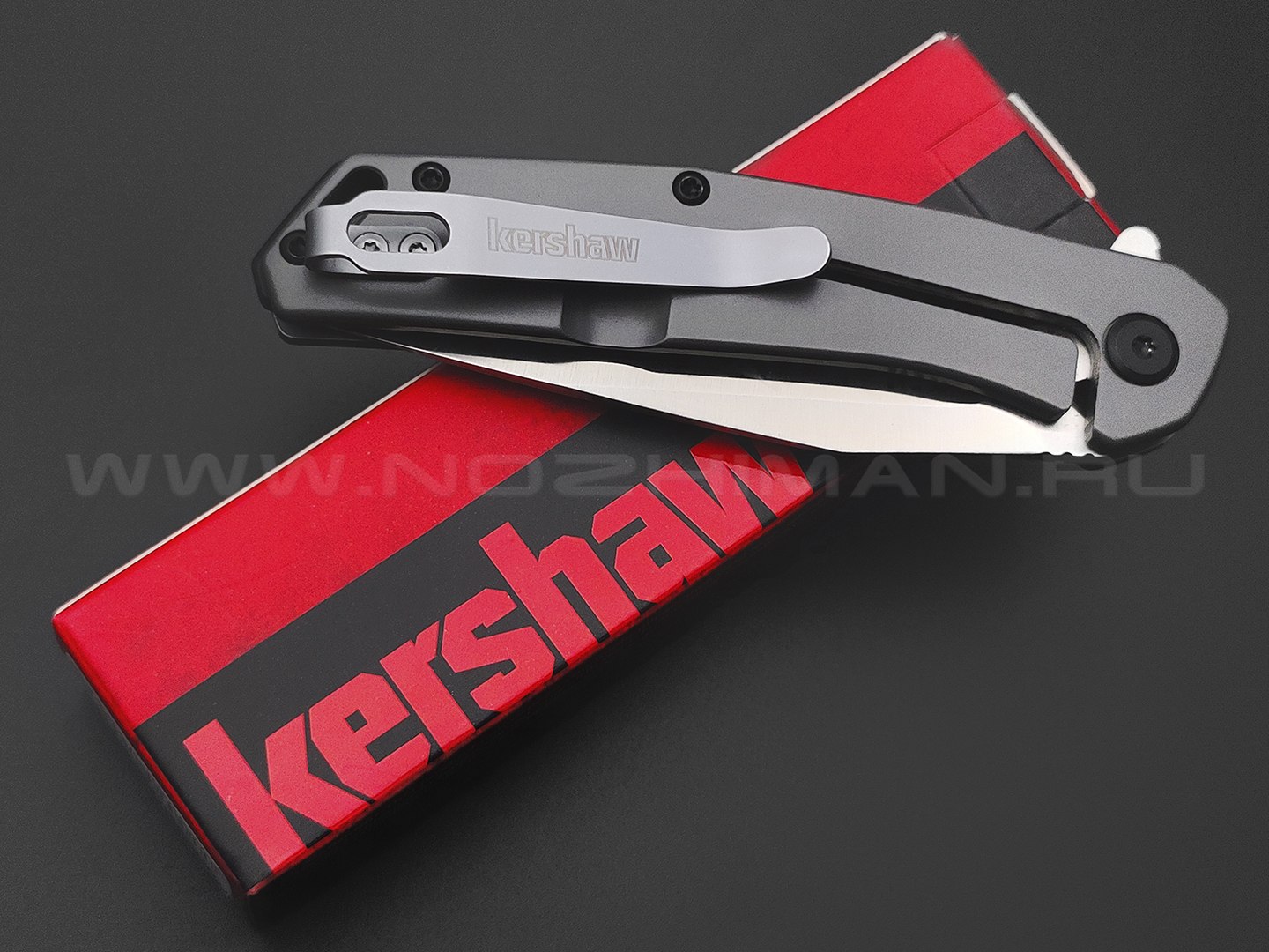 Нож Kershaw Align 1405 сталь 8Cr13MoV satin, рукоять Stainless steel grey