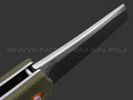Нож CJRB Crag J1904-GNF сталь AR-RPM9, рукоять G10 OD green