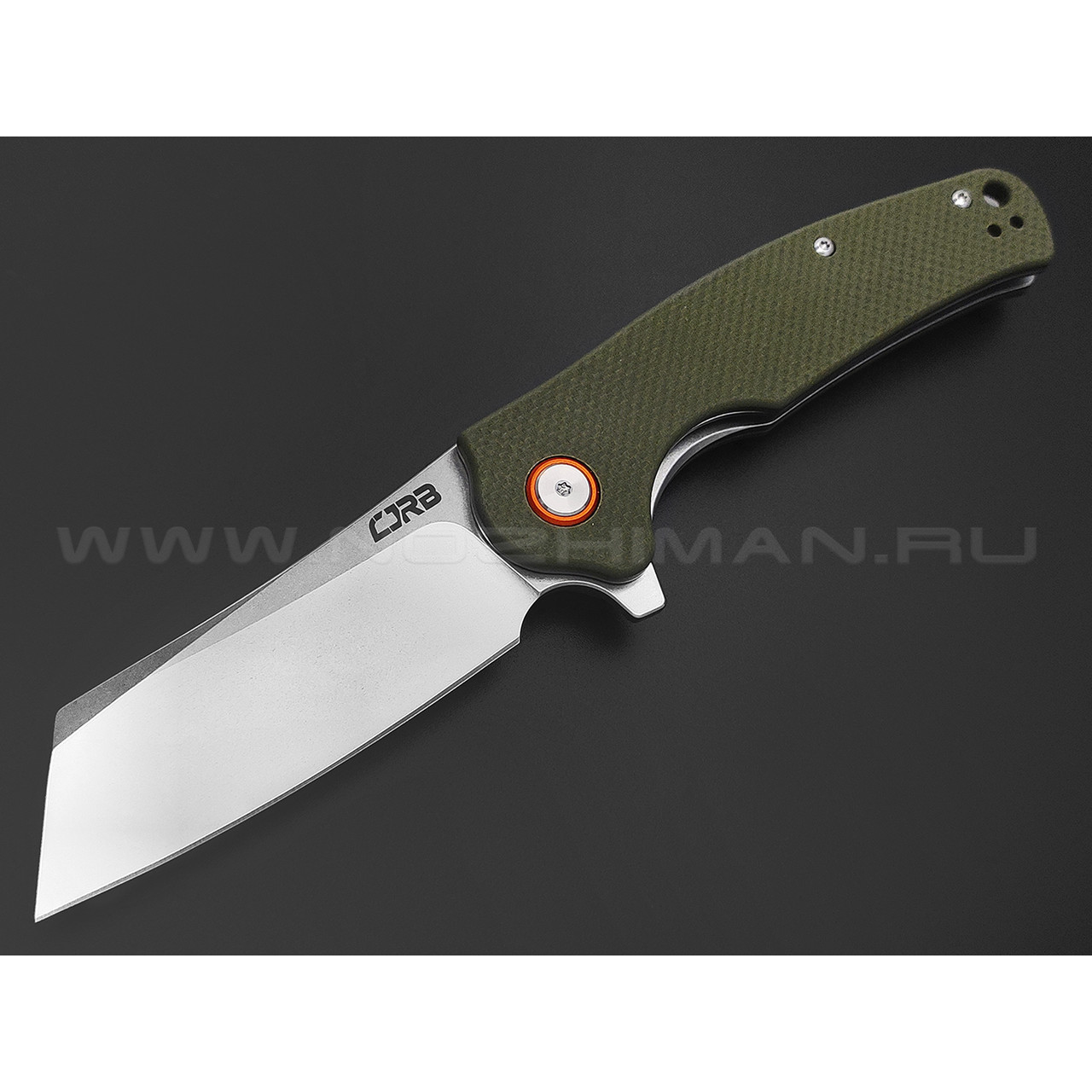 Нож CJRB Crag J1904-GNF сталь AR-RPM9, рукоять G10 OD green