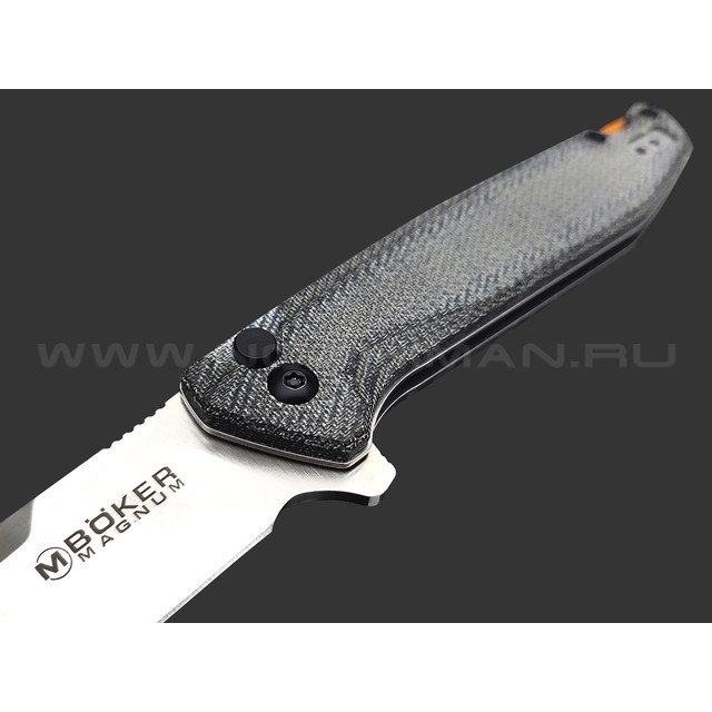 Нож Magnum Border Forest Folder 01SC719 сталь 440A satin, рукоять Micarta black