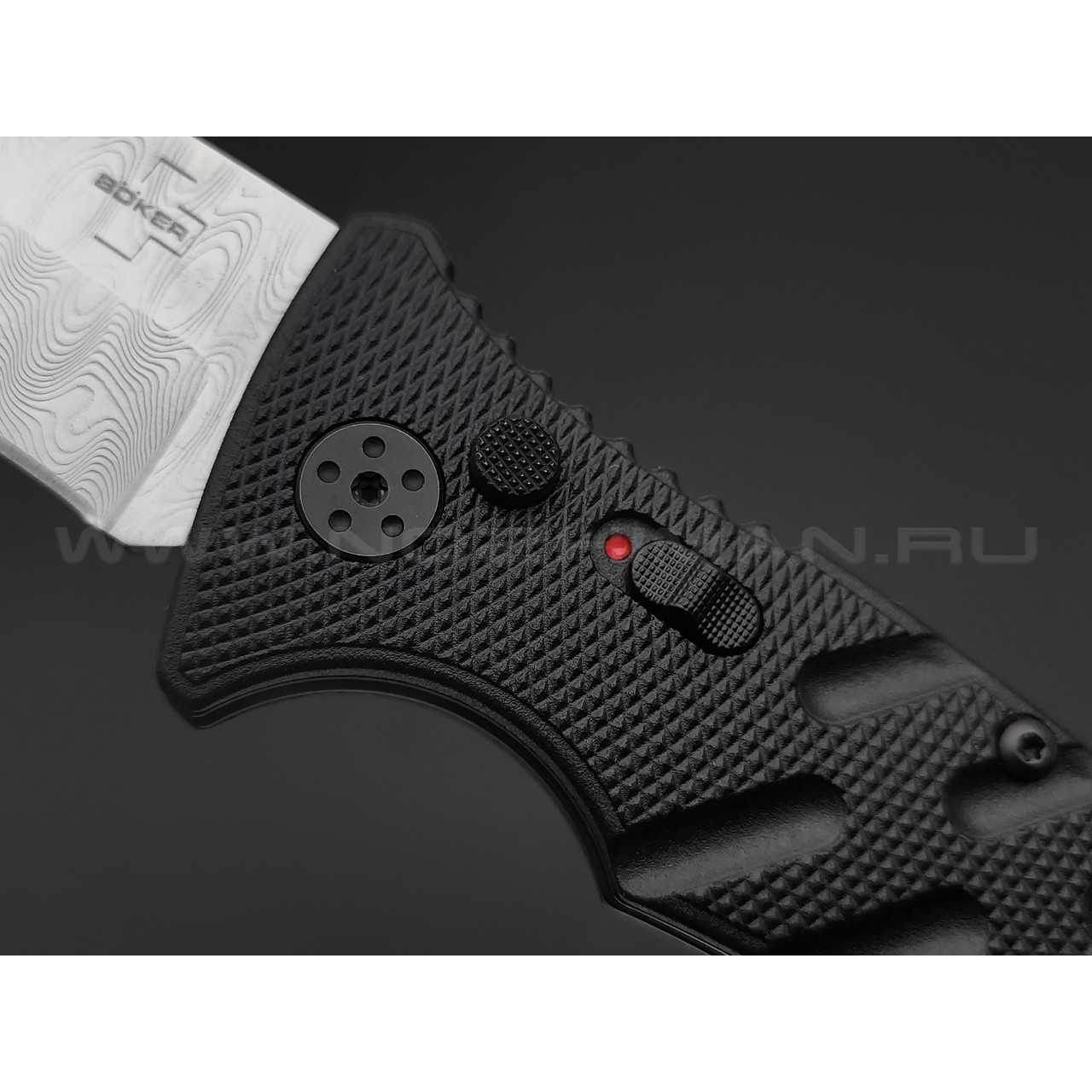 Нож Boker Plus Strike Damast 01BO507DAM сталь Damascus, рукоять Aluminum 6061-T6