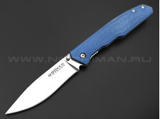 Нож Magnum Deep Blue Canvas 01SC714 сталь 440A satin, рукоять Micarta blue