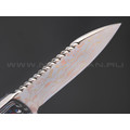 Нож QSP Canary Neck Knife QS141-H сталь Brass Copper Damascus, рукоять Carbon fiber Colorful Нож QSP Canary Neck Knife QS141-H сталь Brass Copper Damascus, рукоять Carbon fiber Colorful