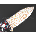 Нож QSP Canary Neck Knife QS141-H сталь Brass Copper Damascus, рукоять Carbon fiber Colorful Нож QSP Canary Neck Knife QS141-H сталь Brass Copper Damascus, рукоять Carbon fiber Colorful