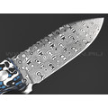 Нож QSP Canary Neck Knife QS141-I сталь Damascus, рукоять Carbon fiber Colorful