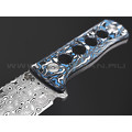 Нож QSP Canary Neck Knife QS141-I сталь Damascus, рукоять Carbon fiber Colorful