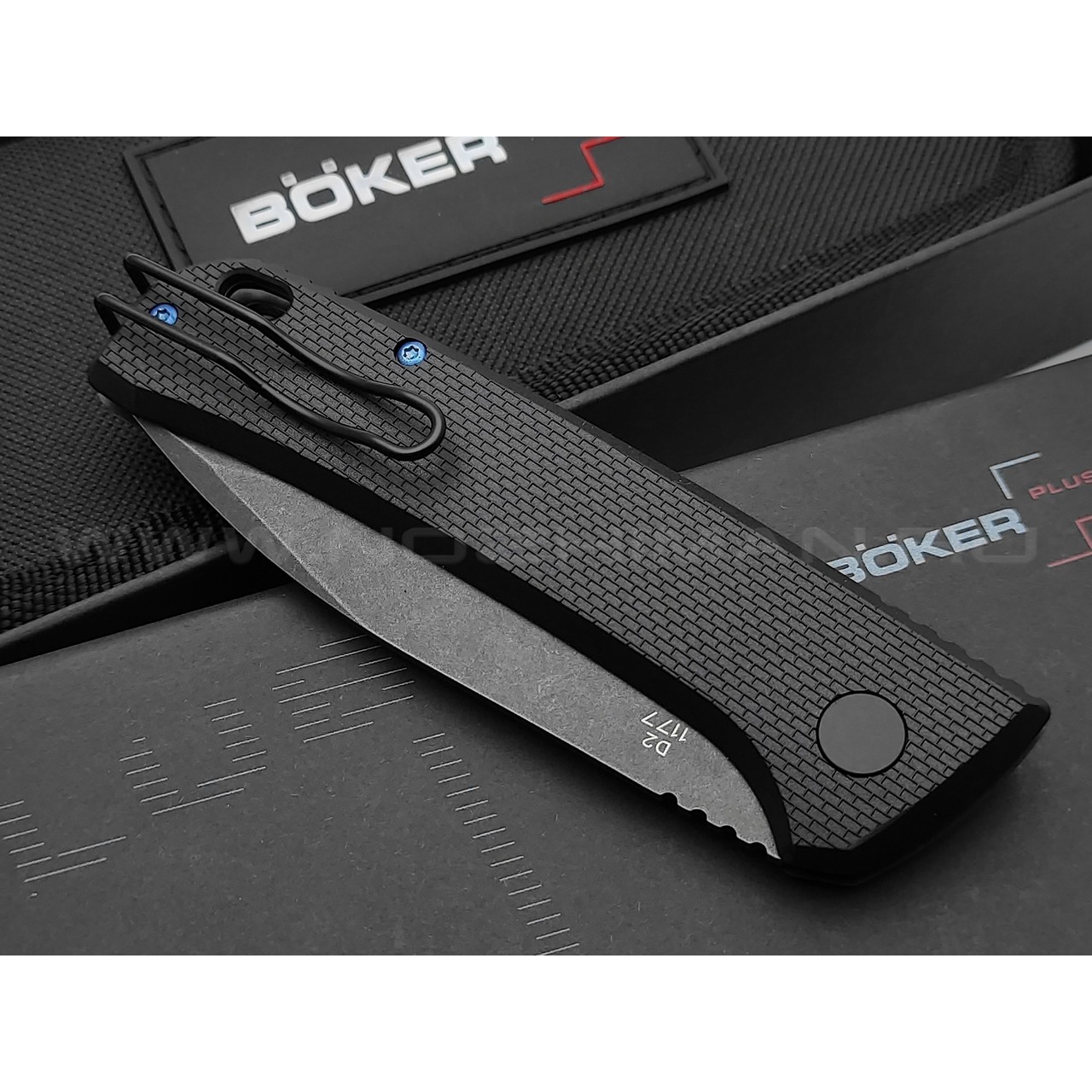Нож Boker Plus FRND Black 01BO921 сталь D2 блэквош, рукоять Grivory