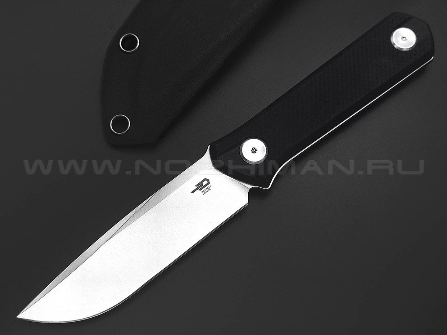 Нож Bestech Hedron BFK02A сталь D2 stonewash, рукоять G10 black