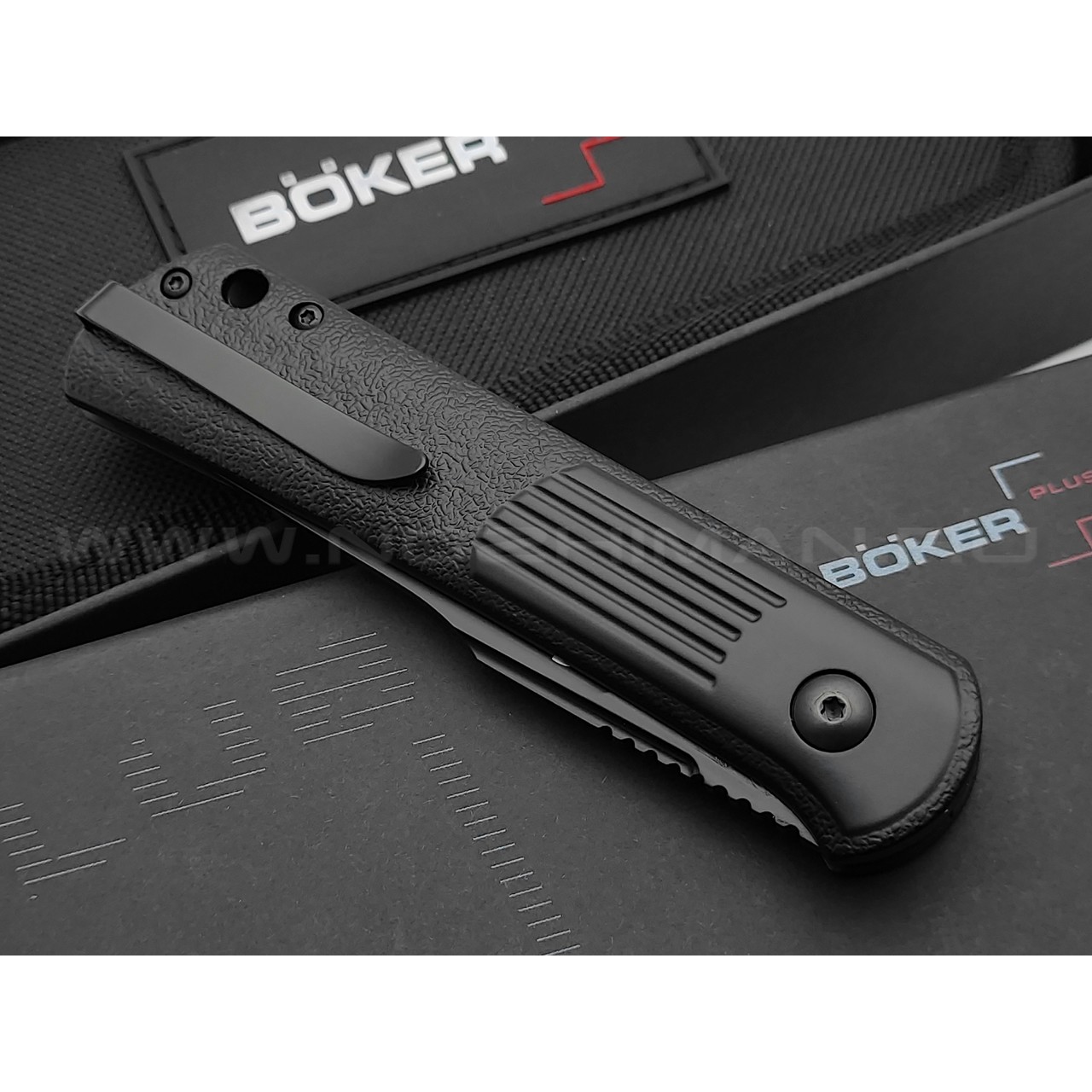 Нож Boker Plus Alluvial Black 01BO346 сталь D2, рукоять Aluminum 6061-T6