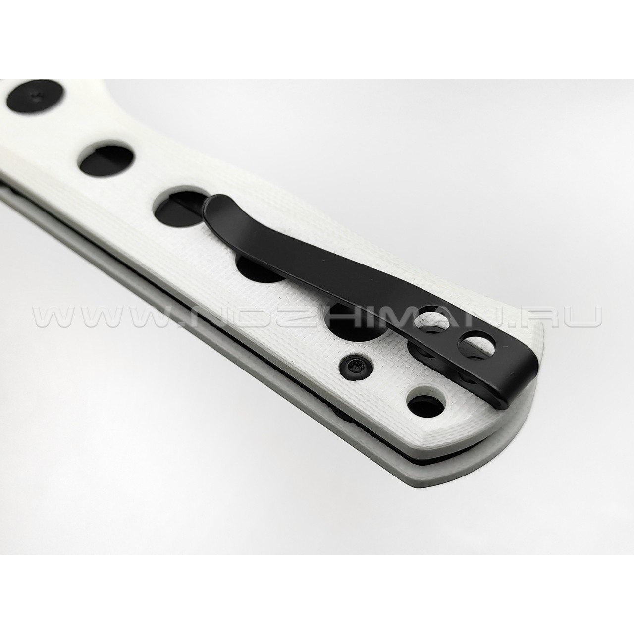Нож QSP Canary folder QS150-G2 сталь 14C28N black, рукоять G10 white