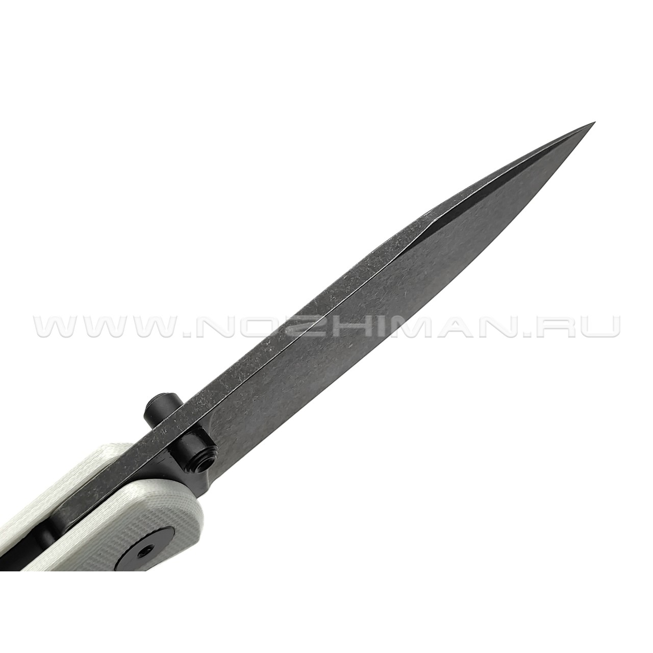 Нож QSP Canary folder QS150-G2 сталь 14C28N black, рукоять G10 white