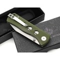 Нож QSP Canary folder QS150-F1 сталь 14C28N стоунвош, рукоять G10 green