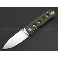 Нож QSP Canary folder QS150-F1 сталь 14C28N стоунвош, рукоять G10 green
