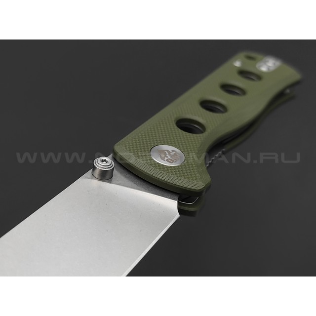 Нож QSP Canary folder QS150-F1 сталь 14C28N стоунвош, рукоять G10 green