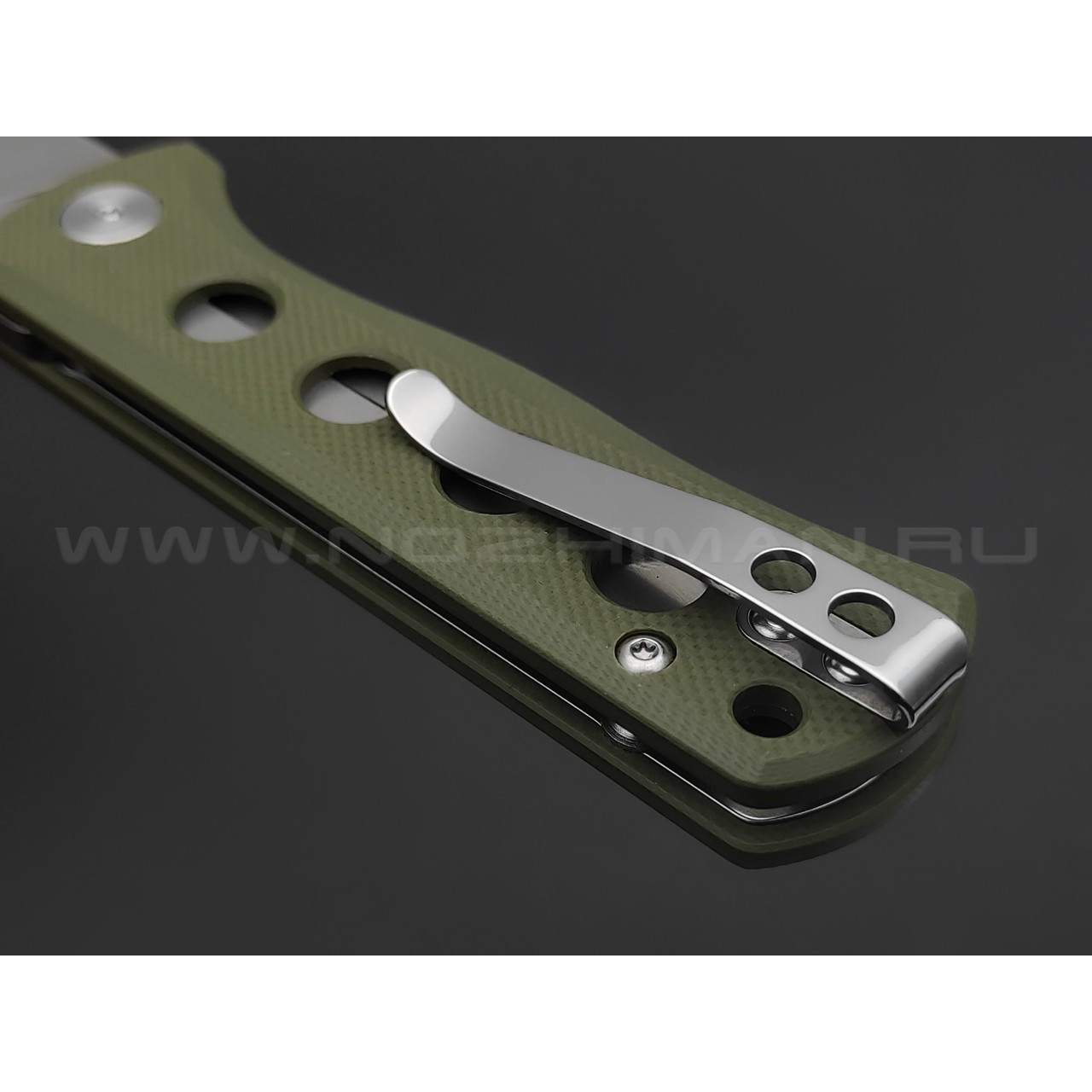 Нож QSP Canary folder QS150-F1 сталь 14C28N стоунвош, рукоять G10 green