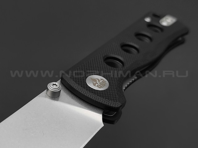 Нож QSP Canary folder QS150-A1 сталь 14C28N stonewash, рукоять G10 black