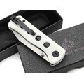 Нож QSP Canary folder QS150-G1 сталь 14C28N стоунвош, рукоять G10 white