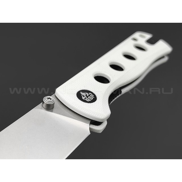 Нож QSP Canary folder QS150-G1 сталь 14C28N стоунвош, рукоять G10 white