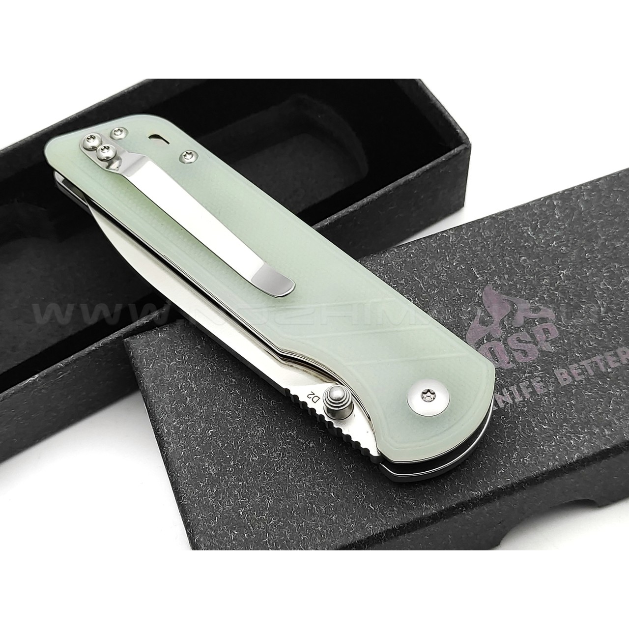 Нож QSP Parrot QS102-C сталь D2, рукоять G10 jade