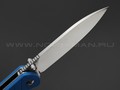 Нож QSP Parrot QS102-D сталь D2, рукоять G10 blue