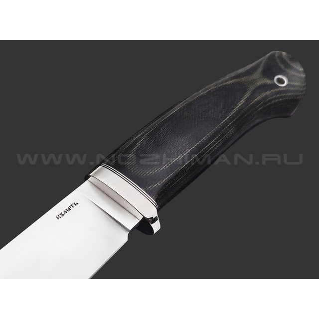 Кметь нож Панцуй сталь Bohler K340, рукоять Micarta black & olive, мельхиор