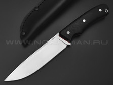 Кметь нож Акула сталь Bohler S390 хром, рукоять G10 black