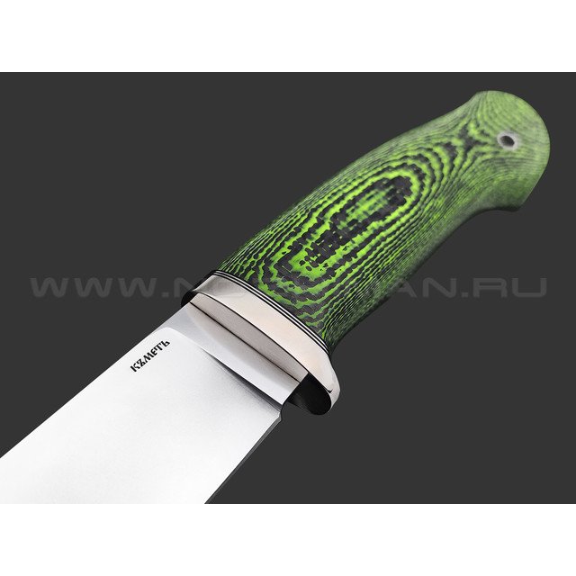 Кметь нож Панцуй сталь Bohler S290, рукоять Карбон, мельхиор