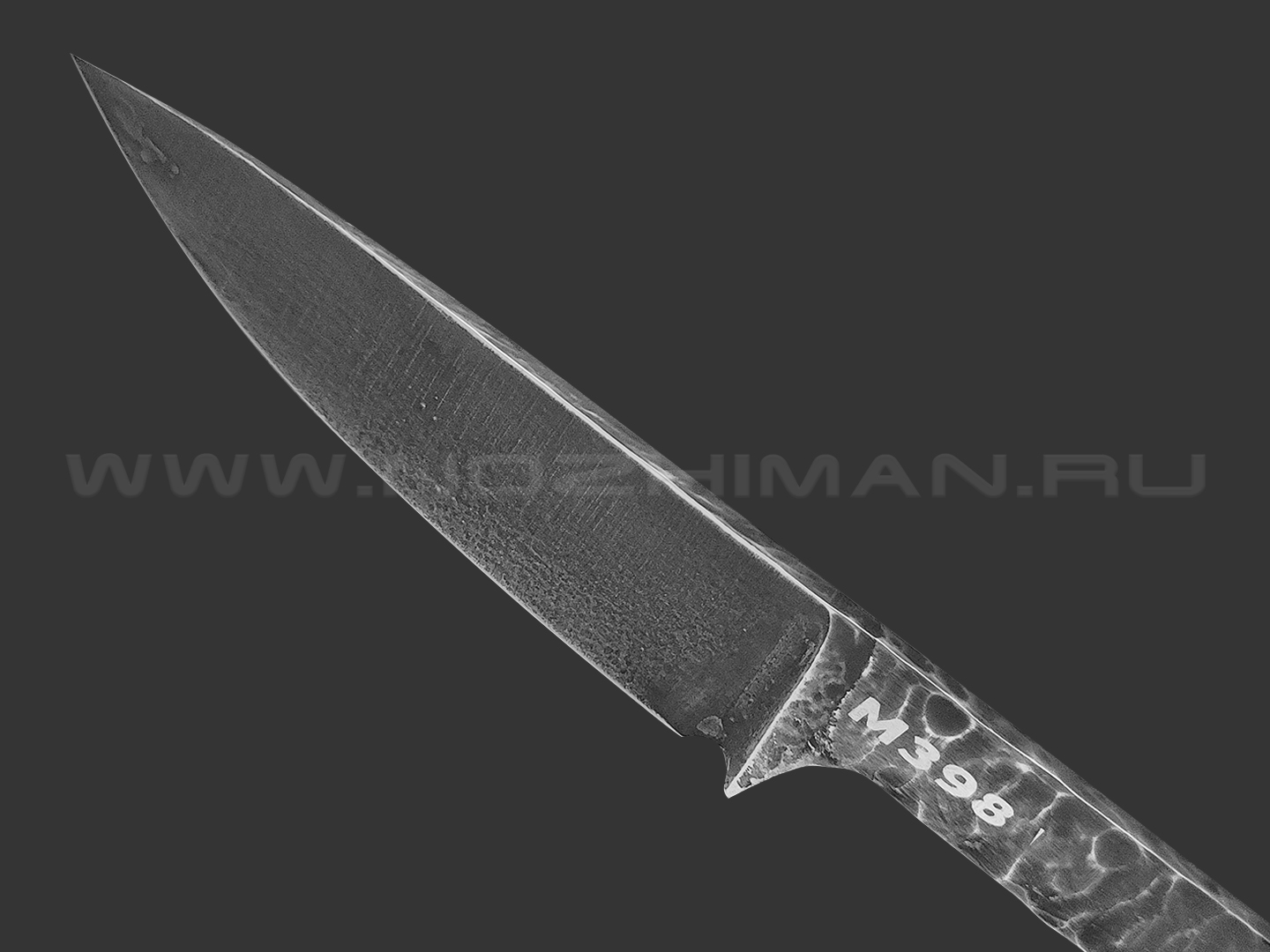 Богдан Гоготов скелетный нож NBG-45 сталь M398 травление, рукоять сталь