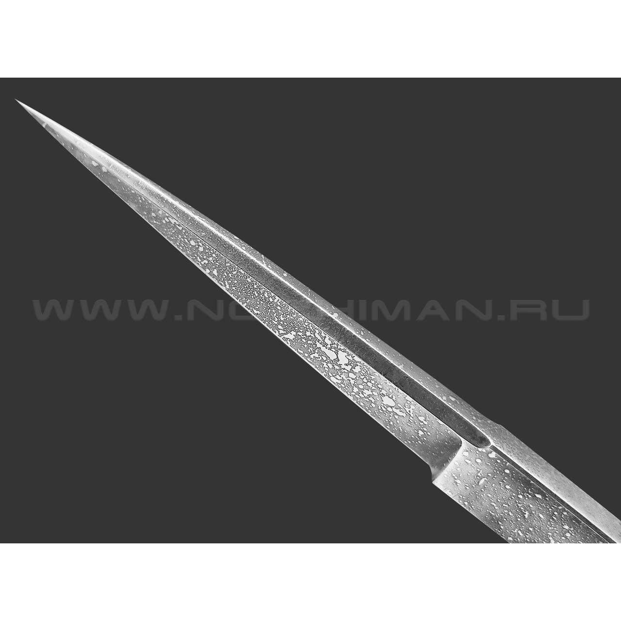 Богдан Гоготов скелетный нож NBG-46 сталь PGK травление, рукоять сталь