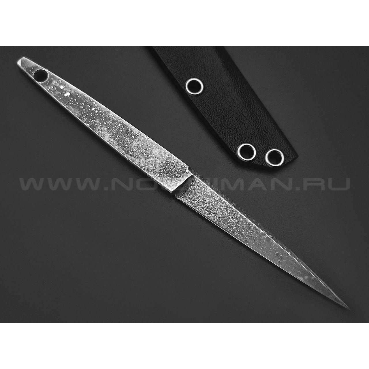 Богдан Гоготов скелетный нож NBG-46 сталь PGK травление, рукоять сталь