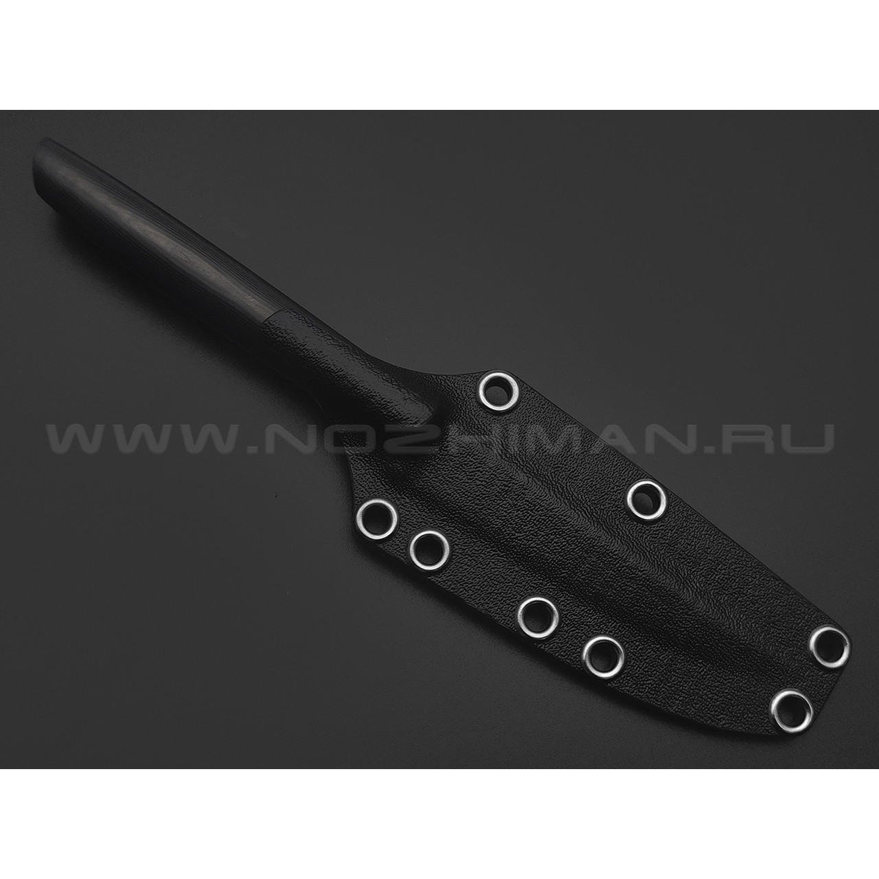 Богдан Гоготов нож NBG-50 сталь CPM S125V травление, рукоять Carbon fiber, timascus