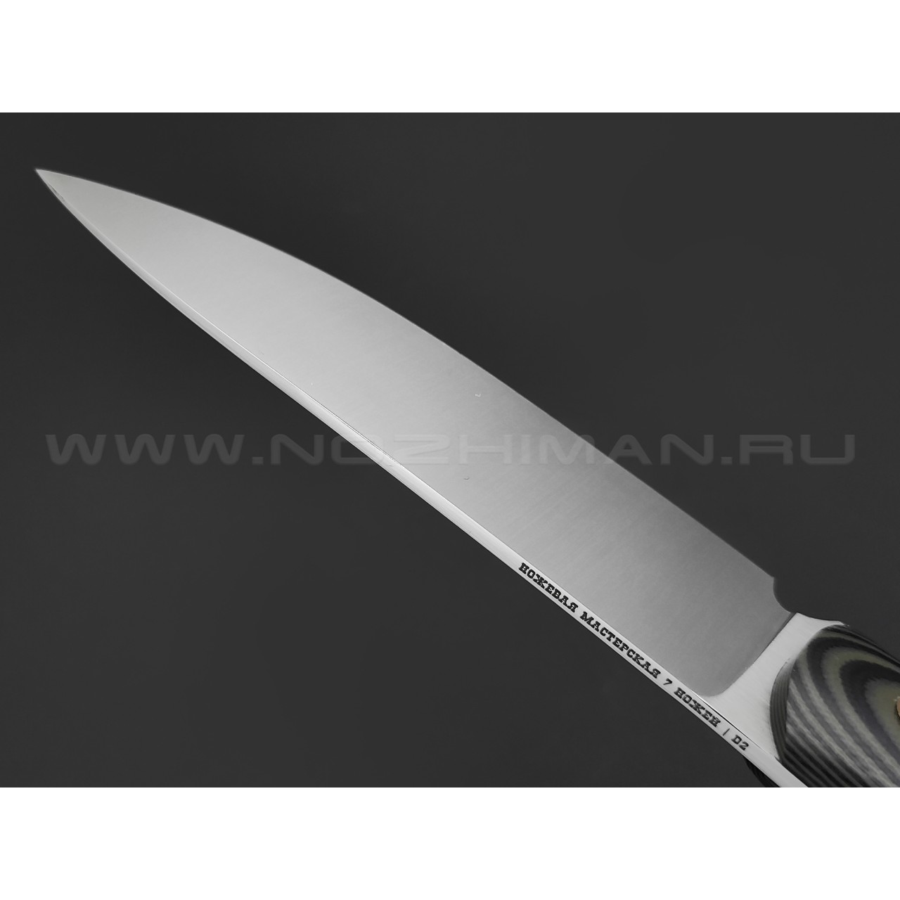 7 ножей нож Путник сталь D2 satin, рукоять G10 black & green
