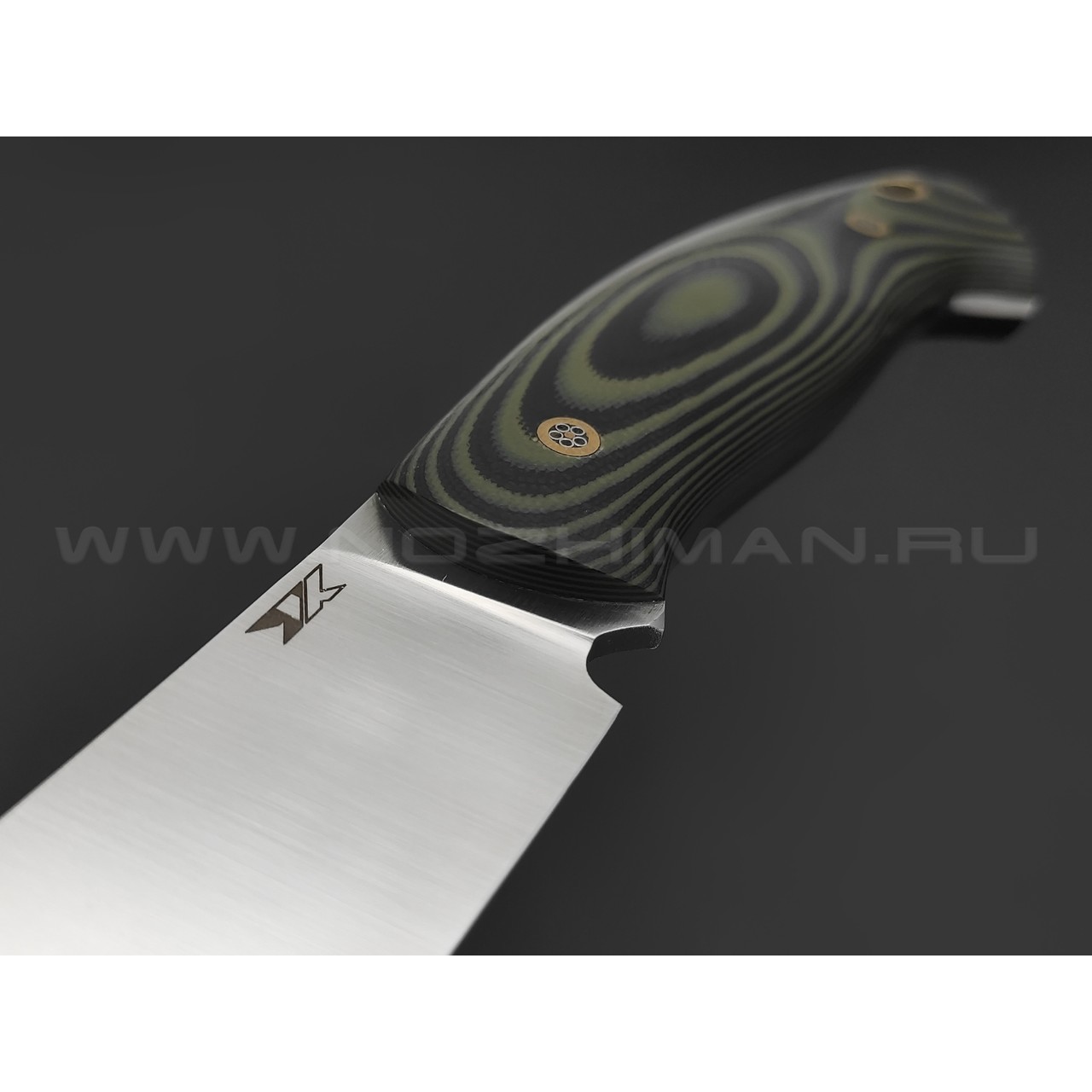 7 ножей нож Путник сталь D2 satin, рукоять G10 black & green