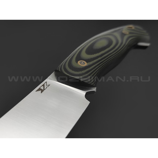 7 ножей нож Путник сталь D2 satin, рукоять G10 black & green