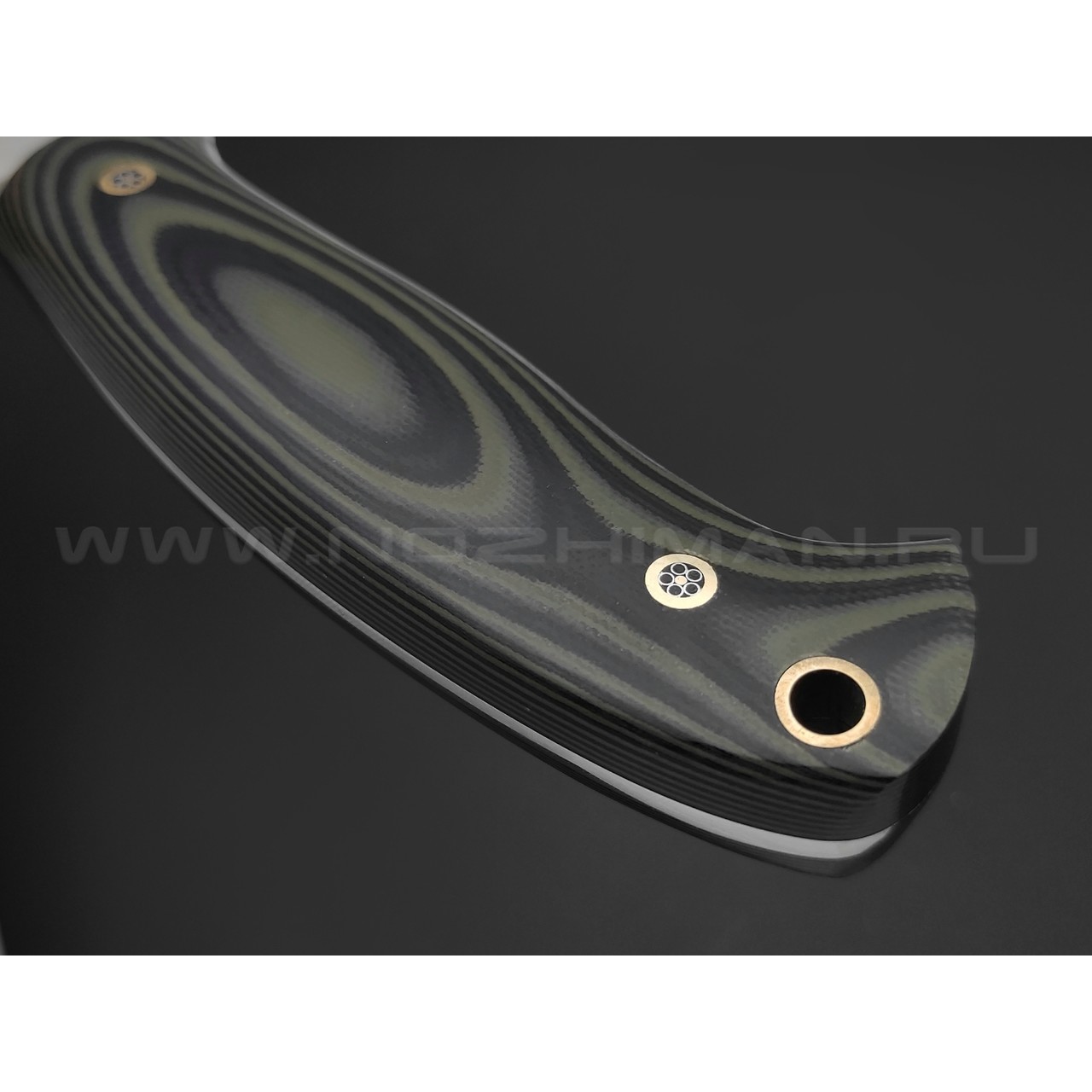 7 ножей нож Путник сталь D2 satin, рукоять G10 black & green