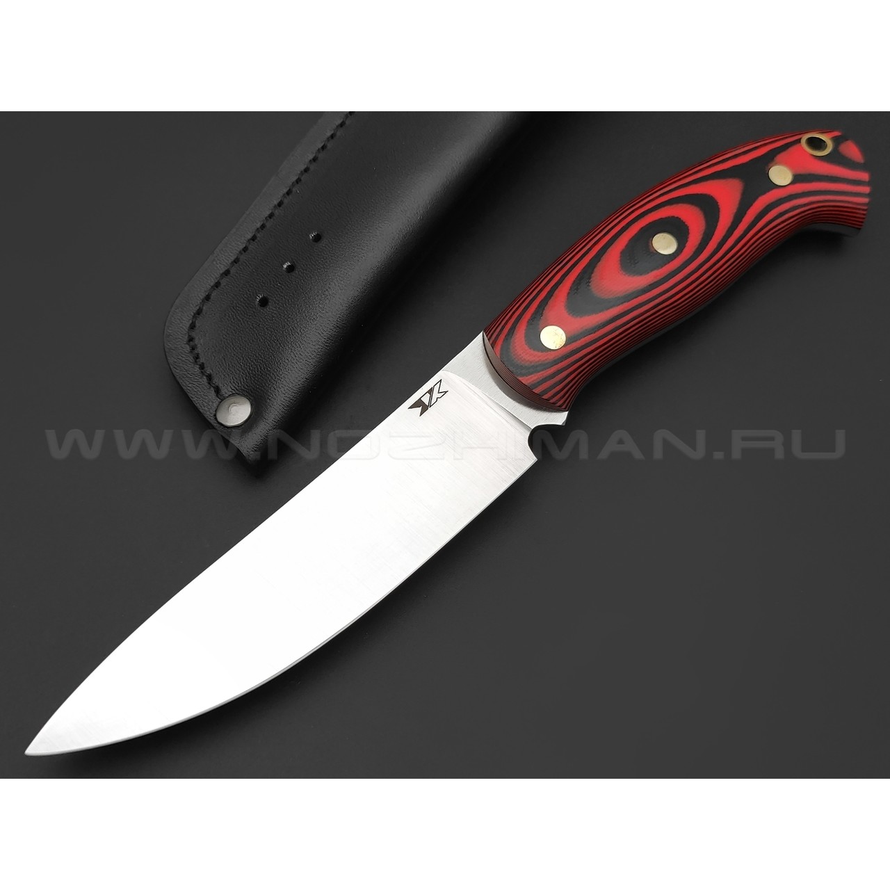 7 ножей нож Путник сталь D2 satin, рукоять G10 black & red
