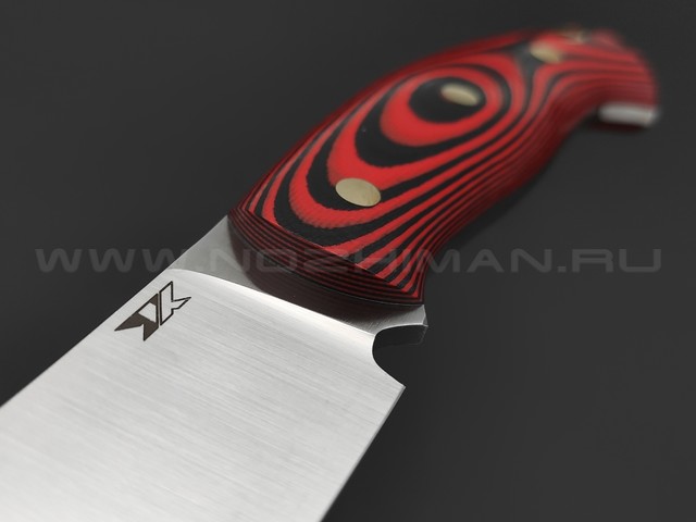 7 ножей нож Путник сталь D2 satin, рукоять G10 black & red