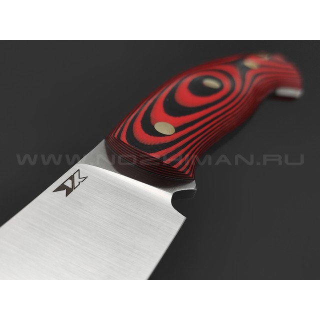 7 ножей нож Путник сталь D2 satin, рукоять G10 black & red