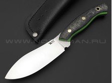 7 ножей нож Нессмук сталь D2 satin, рукоять Carbon fiber, G10 green