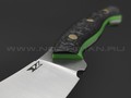 7 ножей нож Нессмук сталь D2 satin, рукоять Carbon fiber, G10 green