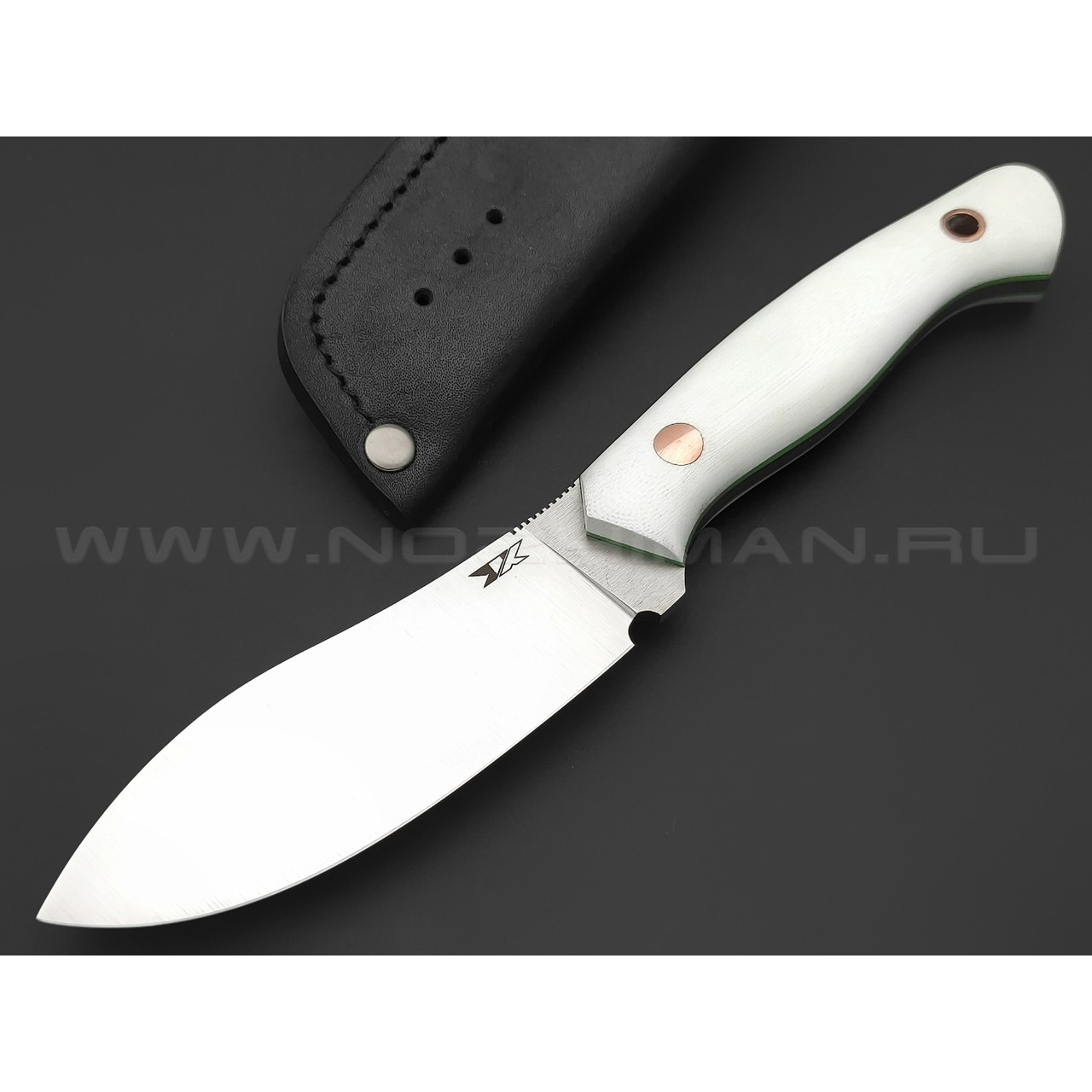 7 ножей нож Нессмук сталь VG-10 satin, рукоять G10 white & green