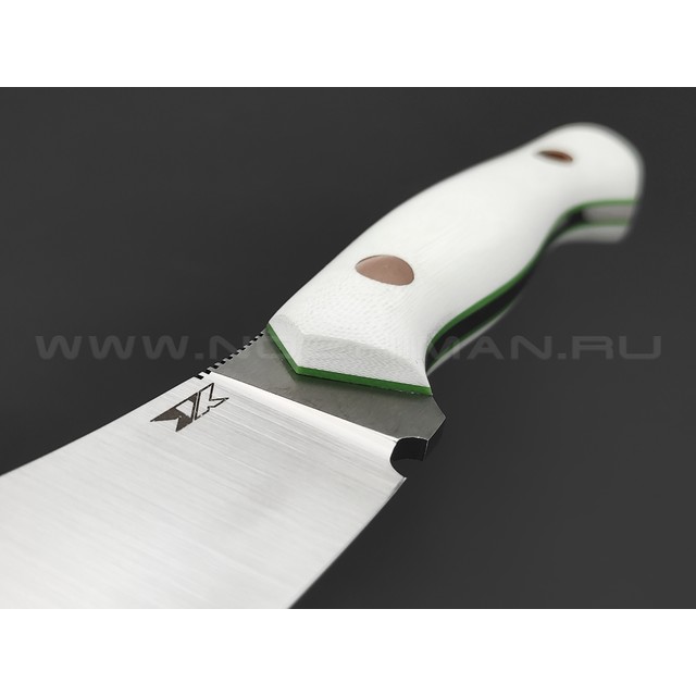 7 ножей нож Нессмук сталь VG-10 satin, рукоять G10 white & green