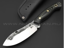 7 ножей нож Нессмук сталь K340 satin & ковка, рукоять G10 black & green