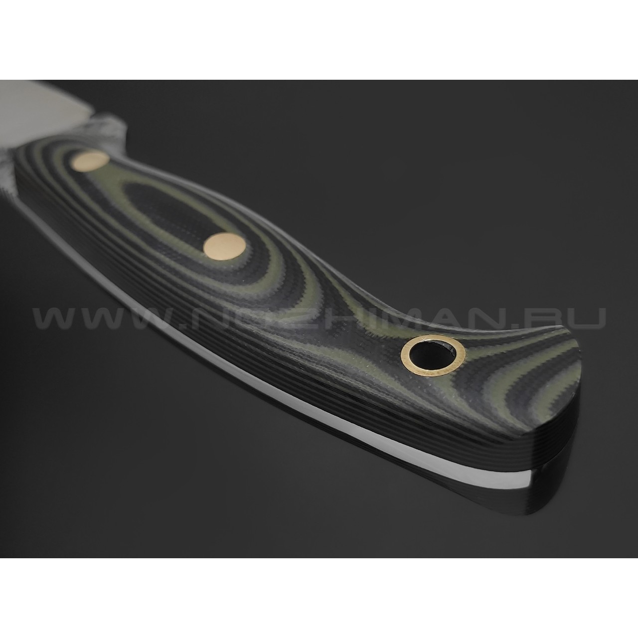 7 ножей нож Нессмук сталь K340 satin & ковка, рукоять G10 black & green