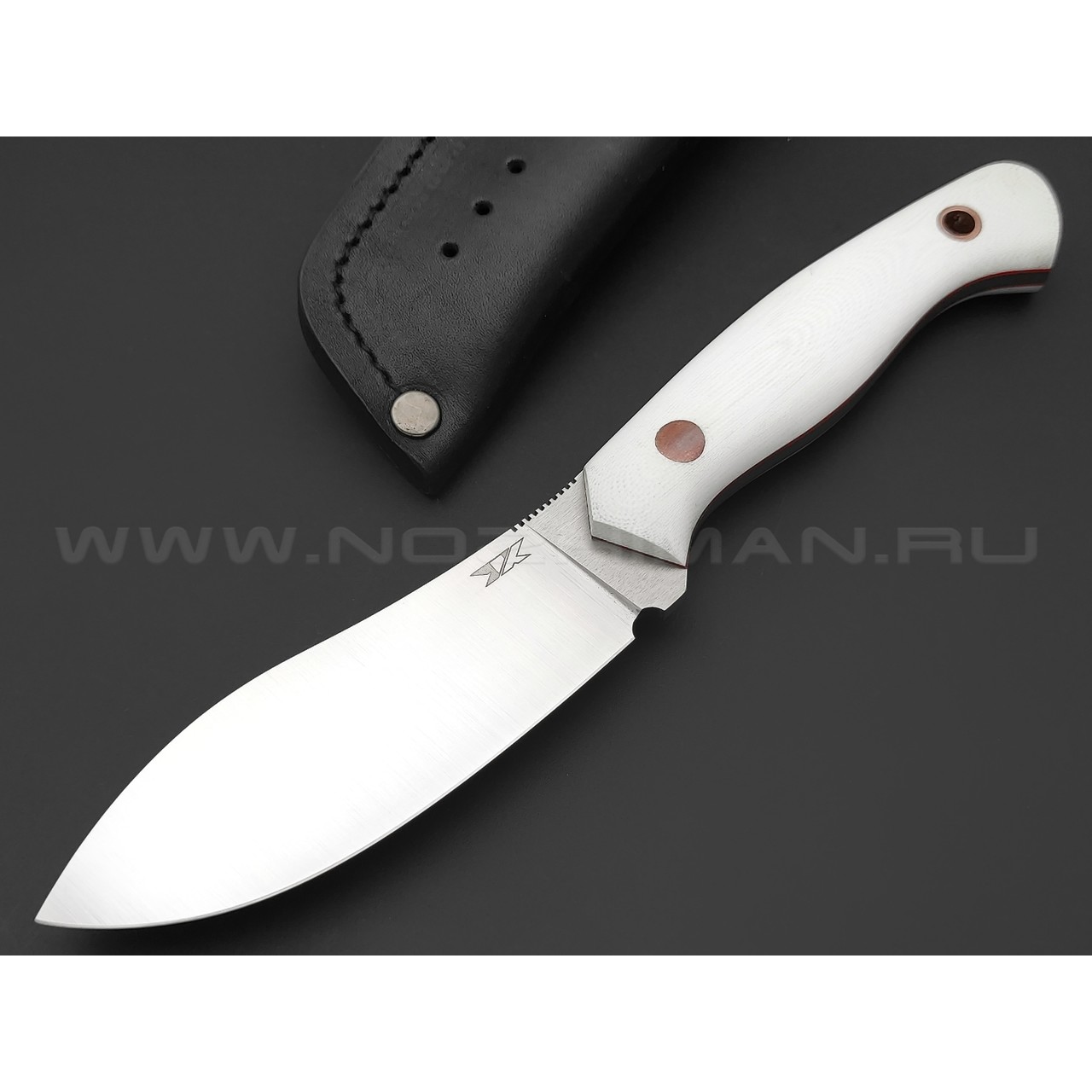7 ножей нож Нессмук сталь VG-10 satin, рукоять G10 white & red