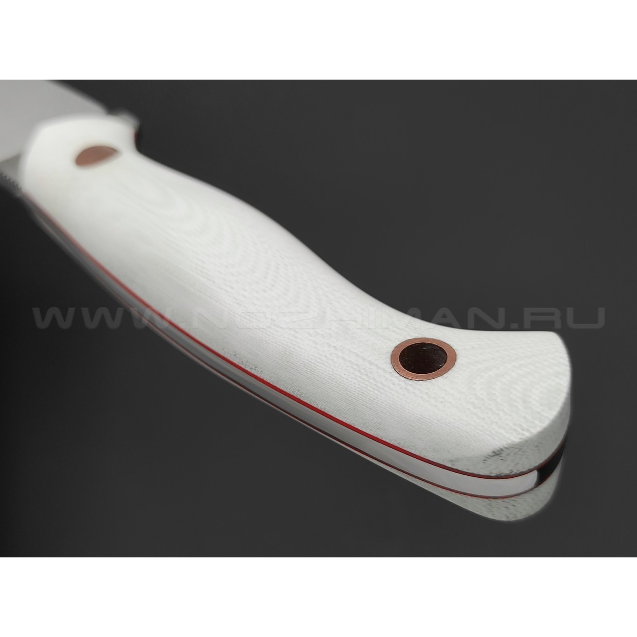 7 ножей нож Нессмук сталь VG-10 satin, рукоять G10 white & red