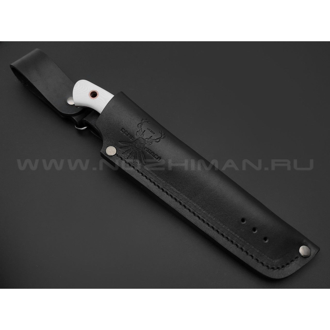 7 ножей нож Нессмук сталь VG-10 satin, рукоять G10 white & red