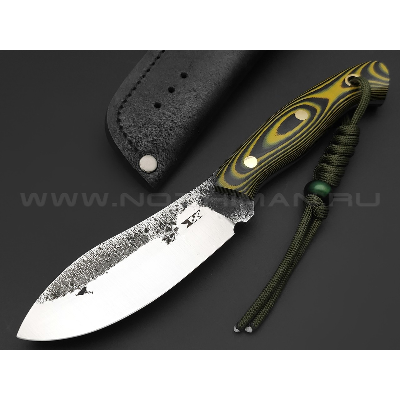 7 ножей нож Нессмук сталь D2 satin & ковка, рукоять G10 black & yellow