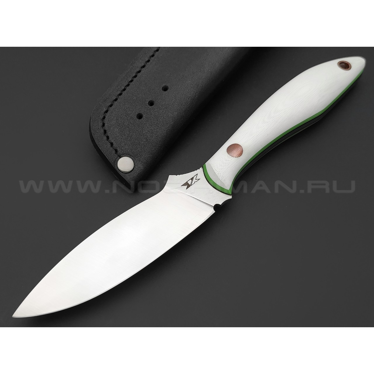 7 ножей нож Канадец сталь VG-10 satin, рукоять G10 white & green
